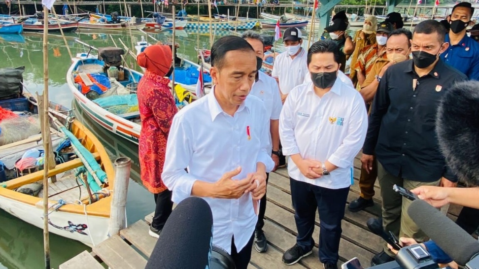 Presiden Serap 3 Aspirasi Nelayan Gersik Jokowi menemui Nelayan