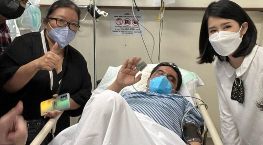 grace natalie menjenguk ade armando yang babak belur