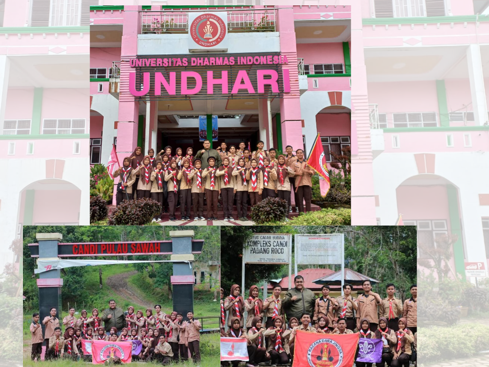 UKM Pramuka Undhari Kunjungi Situs Bersejarah di Dharmasraya
