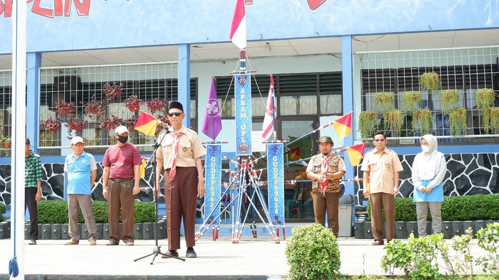 Pramuka SMPN 1 Parungpanjang adakan Kenaikan Tingkat