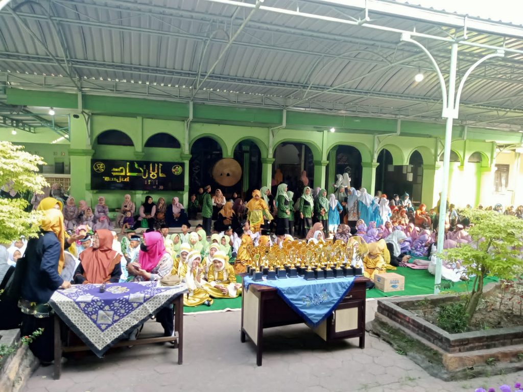 LP Ma’arif Gelar Gebyar Lomba Santri TPQ Se Kabupaten Mojokerto Suasana Gebyar Lomba Santri TPQ di Kecamatan Mojosari, Minggu (2/7/2023)