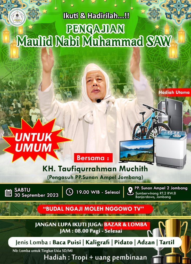 Pondok Pesantren Sunan Ampel 2: Merayakan Maulid Nabi Muhammad SAW dengan Pengajian dan Lomba Seru