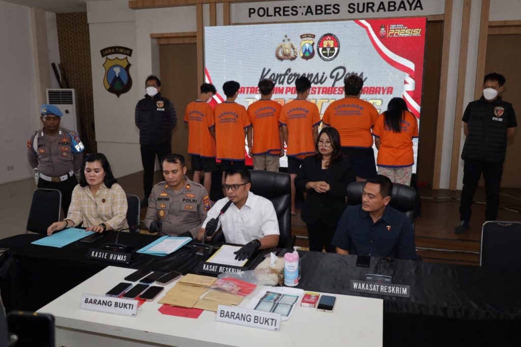 Unit PPA Satreskrim Polrestabes Surabaya berhasil mengungkap Tindak Pidana Perdagangan Orang (TPPO)