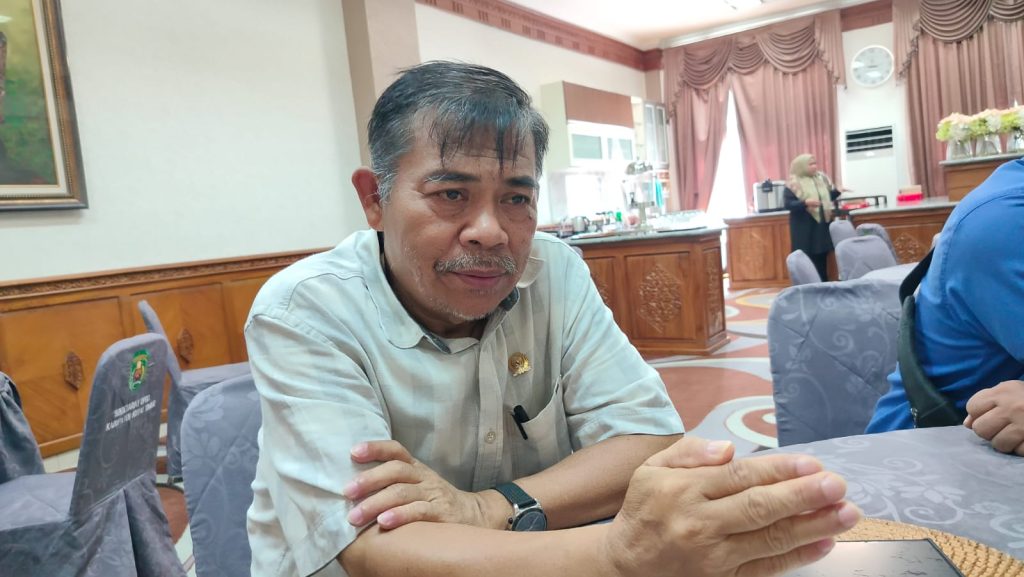 Basti Sangga Langi, Anggota Komisi A DPRD Kutim saat diwawancarai di Gedung DPRD Kutim, Rabu (22/5/2024)