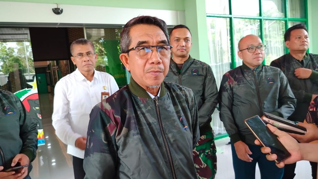 Ardiansyah Sulaiman, Bupati Kutai Timur usai rapat Forkopimda di Kodim 0909 Kutim, Rabu (29/5/2024).(Ahmad/GOnews.id)