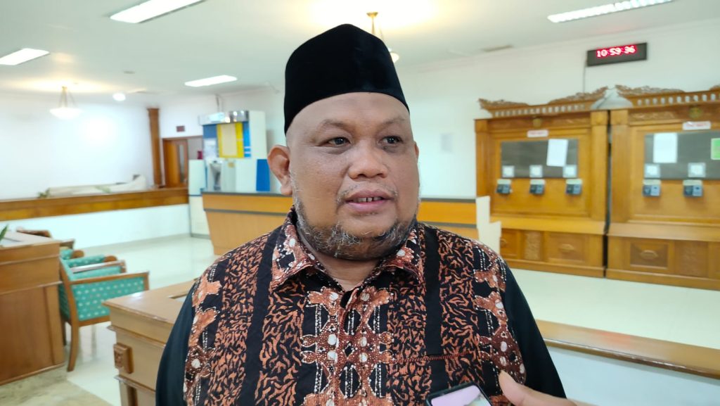 Agusriansyah Ridwan Anggota DPRD Kutim usai menghadiri pelantikan Pemuda Muhammadiyah dan Nasyiatul Aisyiyah Kutim di Ruang Meranti Kantor Bupati Kutim, Sabtu (8/6/2024)