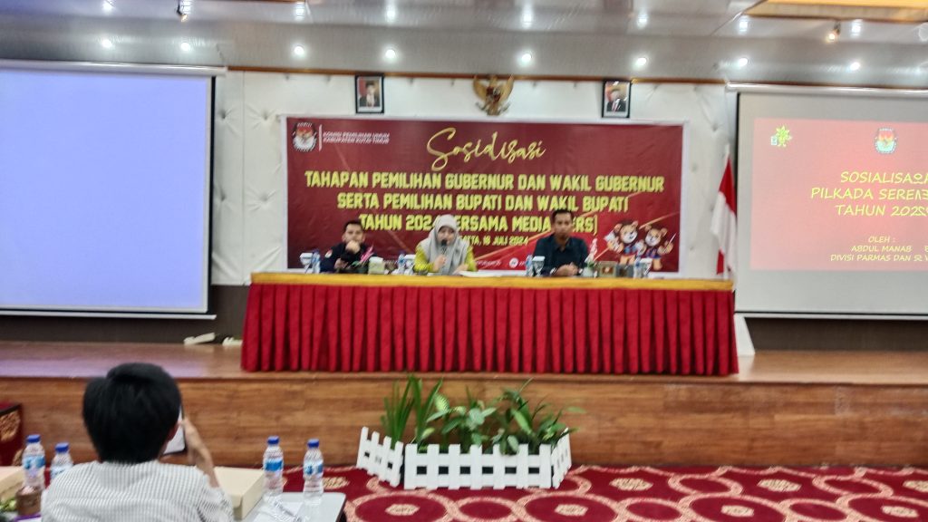 Sosialisasi tahapan Pilkada bersama media pers di Hotel Royal Victoria, Sangatta, Kamis (18/7/2024) (Ahmad/Gonews)