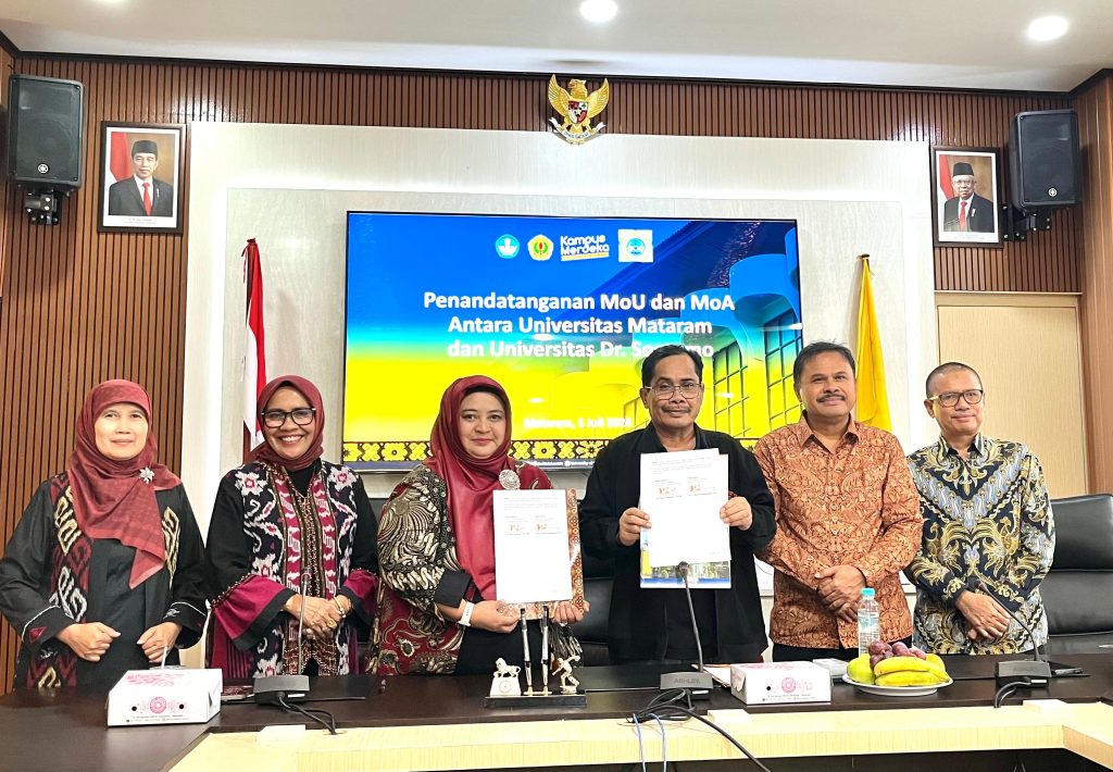 Penandatanganan MoU dan MoA antara Unitomo dengan Unram