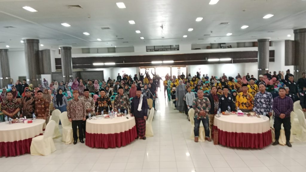 suasana silaturrahmi temu kangen warga bojonegoro se Kaltim di GSG Kutim, Minggu (28/7/2024) (Ahmad/GOnews.id)
