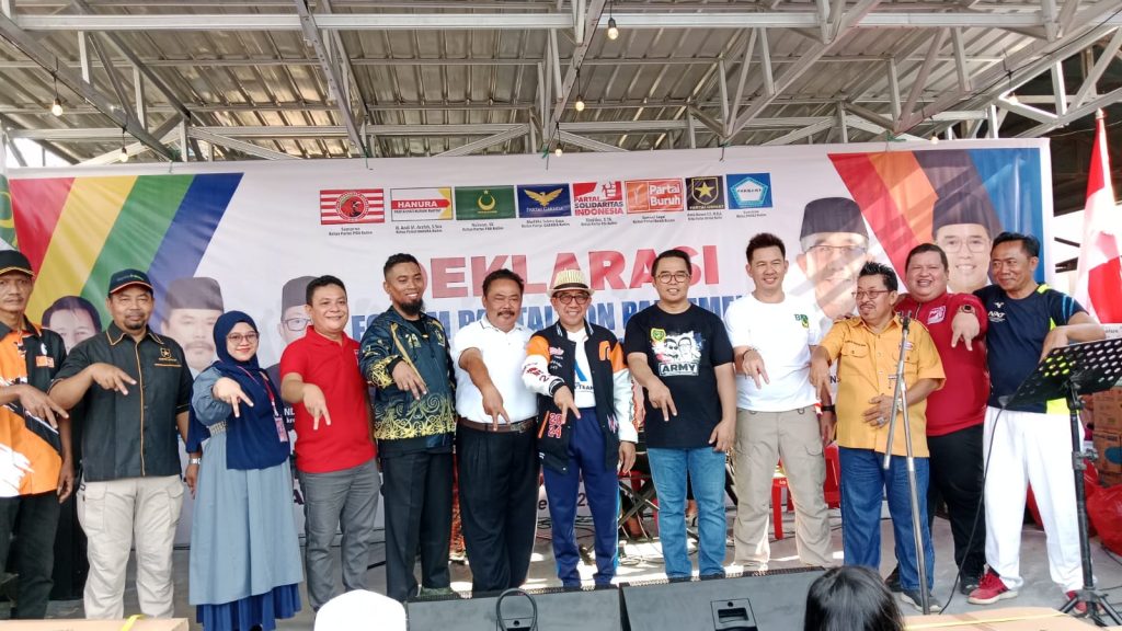 Partai non-parlemen yakni PKN, Ummat, PBB, PSI, Buruh, Garuda, dan Hanura, yang mendeklarasikan dukungan untuk pasangan Ardiansyah Sulaiman dan Mahyunadi (Army) dalam Pilkada 2024