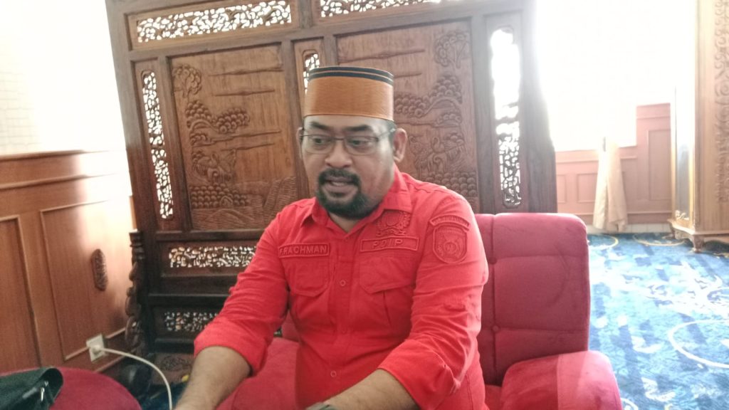 Faizal Rachman, Anggota Komisi B DPRD Kutim saat diwawancarai di Ruang Kerjanya, Senin (29/7/2024) (Ahmad/GOnews)