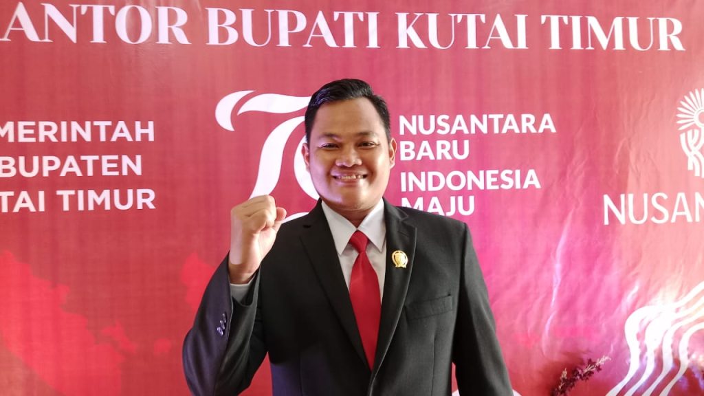 Akbar Tanjung, Anggota DPRD Kutim saat diwawancarai di Kantor Bupati Kutim, Sabtu (17/8/2024)