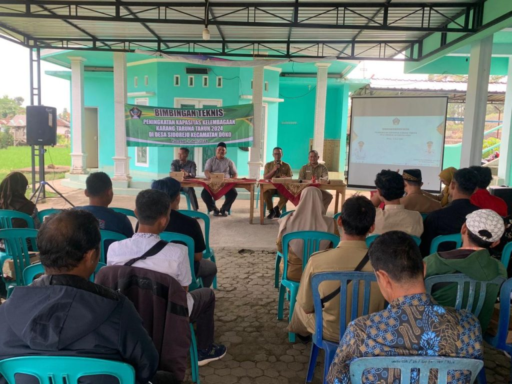 Dinas Pemberdayaan Masyarakat dan Desa Kabupaten Blitar menggelar bimtek di Desa Sidorejo, Kecamatan Doko Kab. Blitar