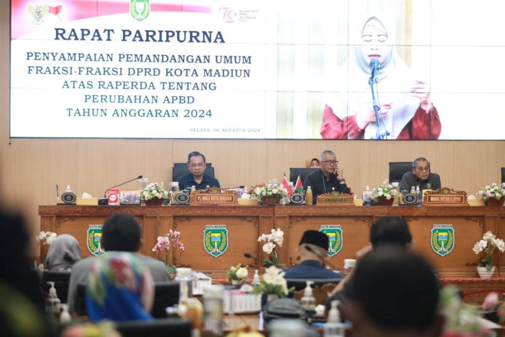 DPRD Kota Madiun Percepat Pengesahan Raperda Perubahan APBD 2024 Rapat Pengesahan APBD-P Kota Madiun 2024