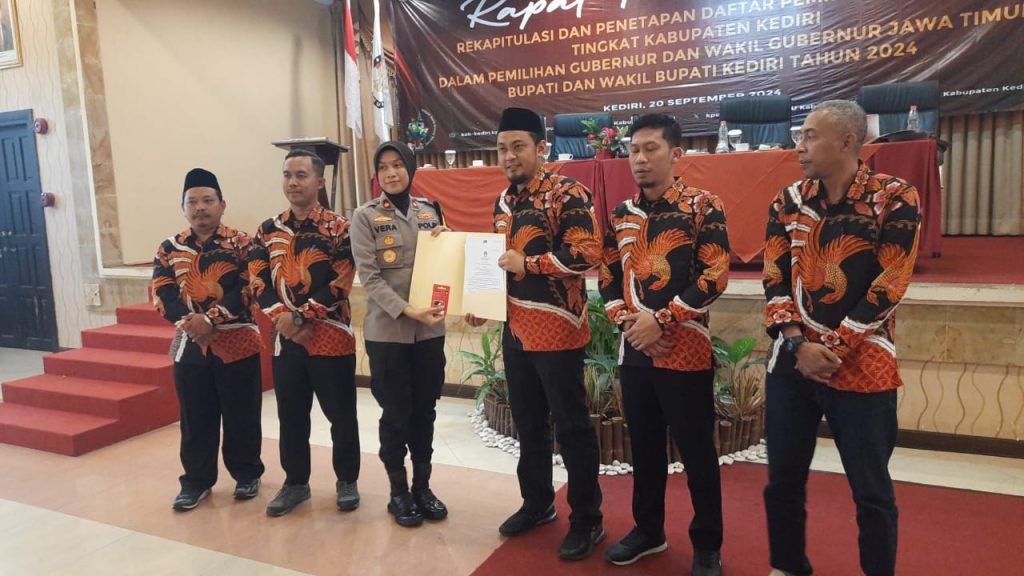 KPU Kabupaten Kediri gelar Rapat Koordinasi (Rakor) penetapan DPT, Jumat (20/9/2024).