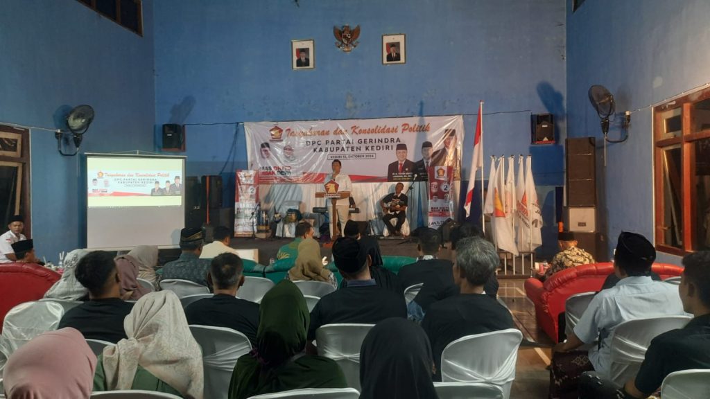 Ratusan Kader Gerindra Kabupaten Kediri Siap Menangkan Dhito-Dewi