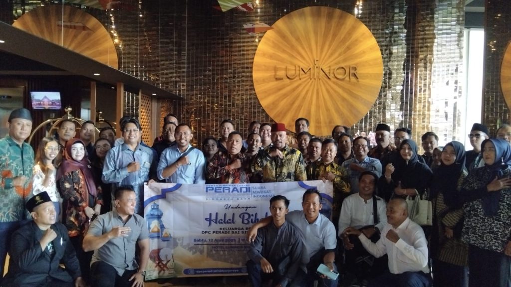 Suasana halal bihalal DPC Peradi SAI Sidoarjo