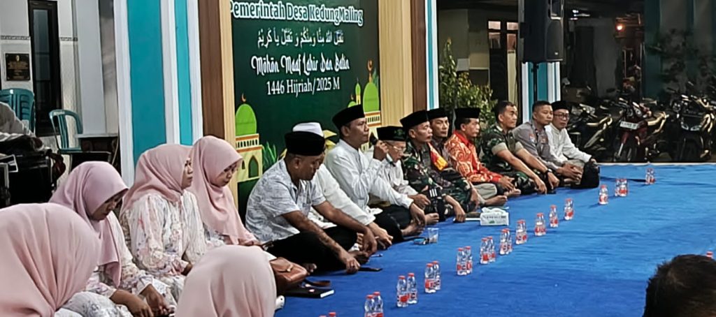 Pemerintah Desa (Pemdes) Kedungmaling menggelar acara Halalbihalal, Jumat (11/4/2025). (HB/Gonews.id)