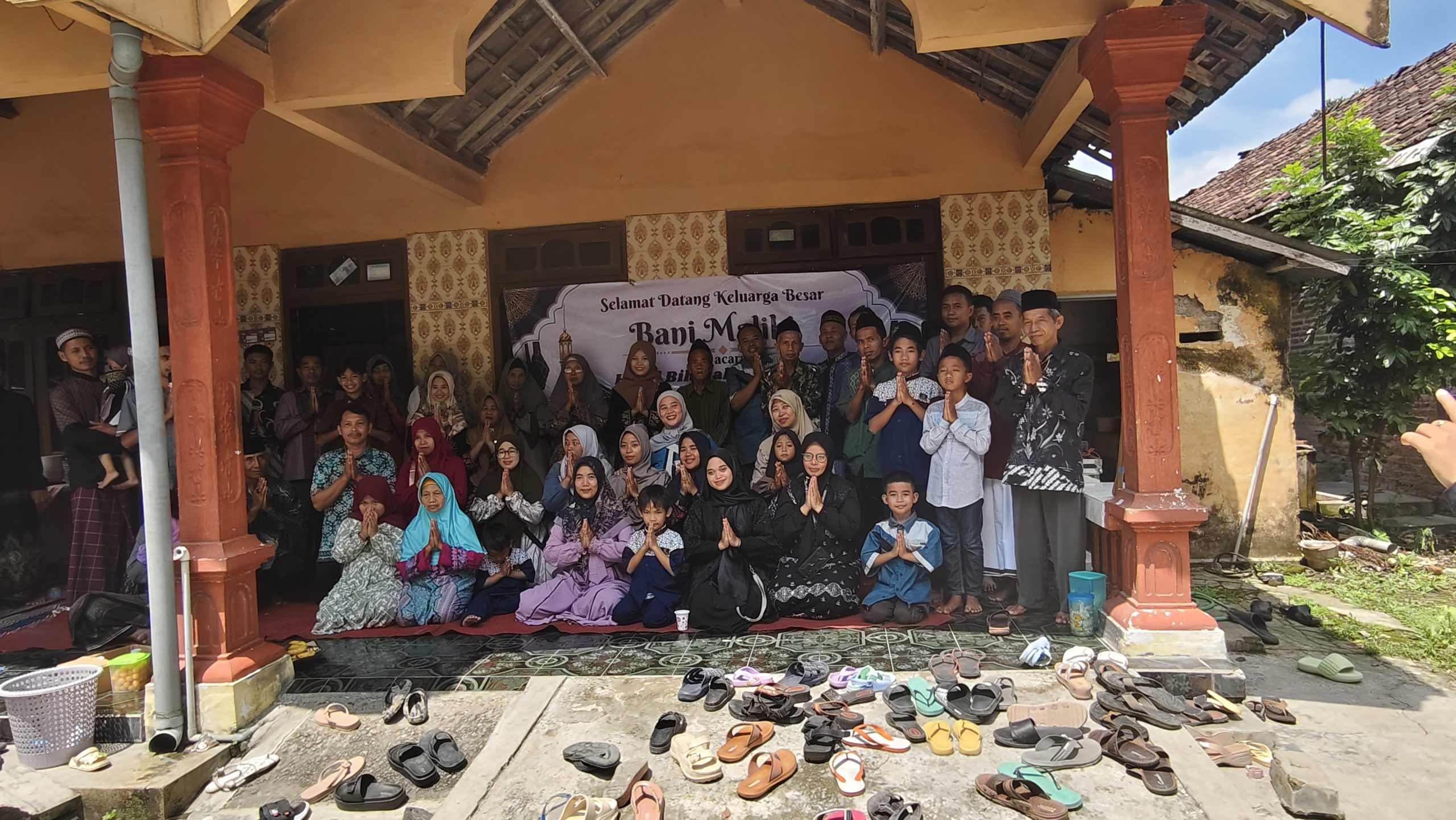 Suasana Halal Bihalal Bani Maliki di Dusun Tanjung Anom, Bulurejo, Diwek, Jombang, Jumat (4/4/2025) (Adt/GOnews.id)