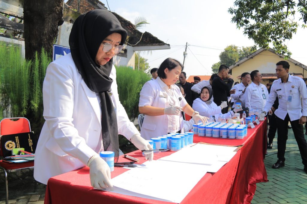 Deklarasi Ditjen PAS Jawa Timur bersih dari narkoba dan peredaran telepon genggam ilegal di Markas Kanwil Ditjen PAS Jatim, Rabu (21/5/2025) (Nug/GOnews.id)