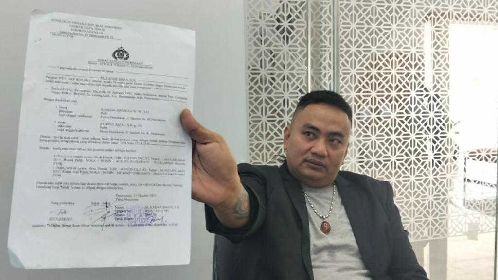 Nasabah Tuntut Penjelasan Kasus Penipuan di BRI Pamekasan Rachmat Nur Wahyudi, Kuasa hukum korban Penipuan di BRI Pamekasan (An/gonews.id)