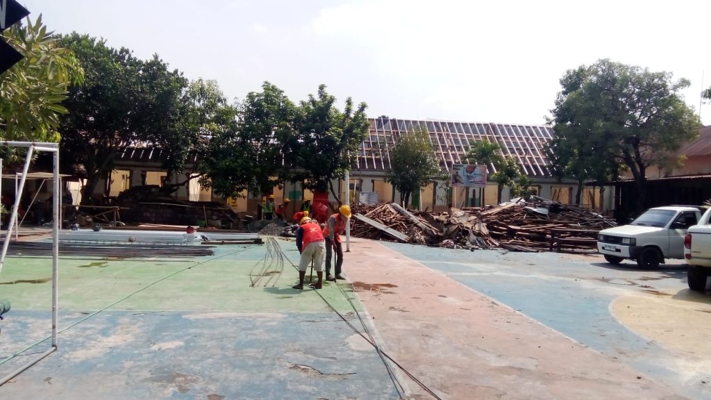 Revitalisasi SMPN 7 Mojokerto Dimulai, Mutu Pendidikan Ditingkatkan Proyek revitalisasi SMPN 7 Mojokerto dimulai
