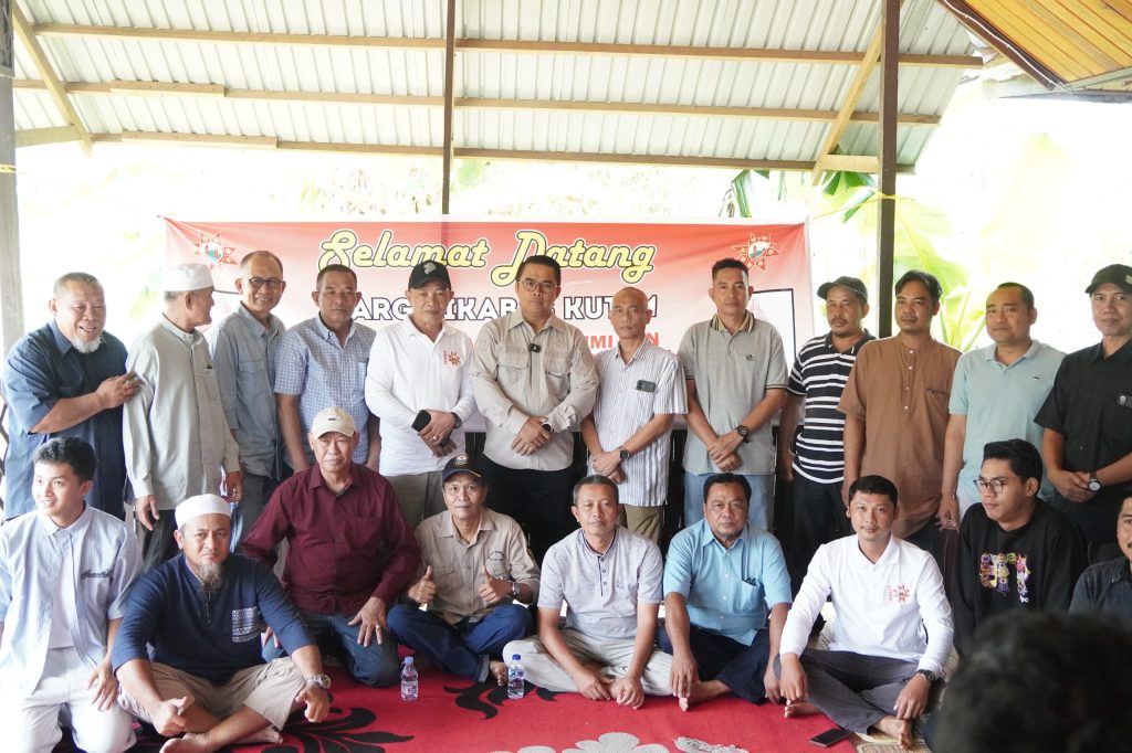 Suasana Musda Ikatan Keluarga Besar Sriwijaya (Ikabes) Kutai Timur digelar meriah di Pendopo Tombo Ati, Kecamatan Sangatta Selatan, Minggu (14/8/2025)