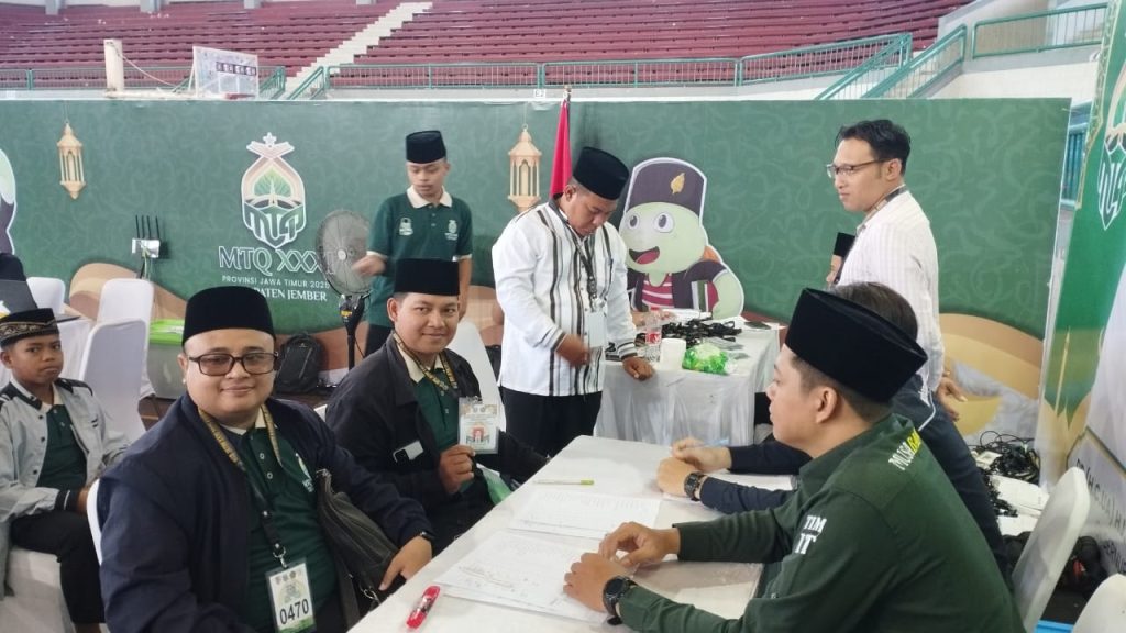 Registrasi MTQ XXXI Jawa Timur 2025 di Jember,