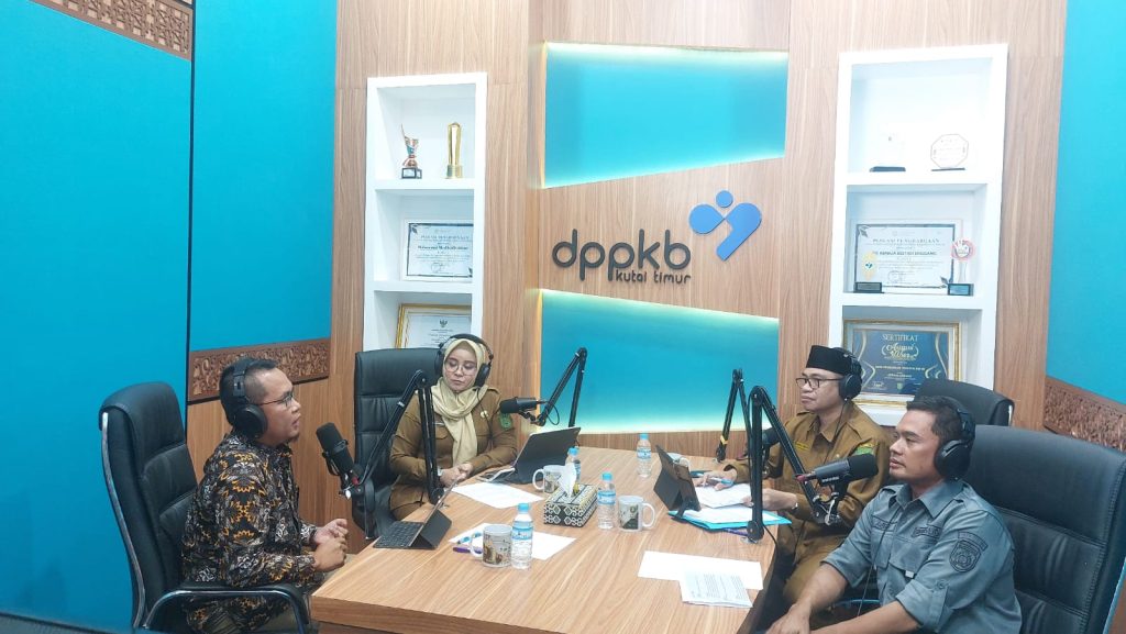 Suasana Vodcast Bangga Kencana di Kantor DIPKE Kutim.