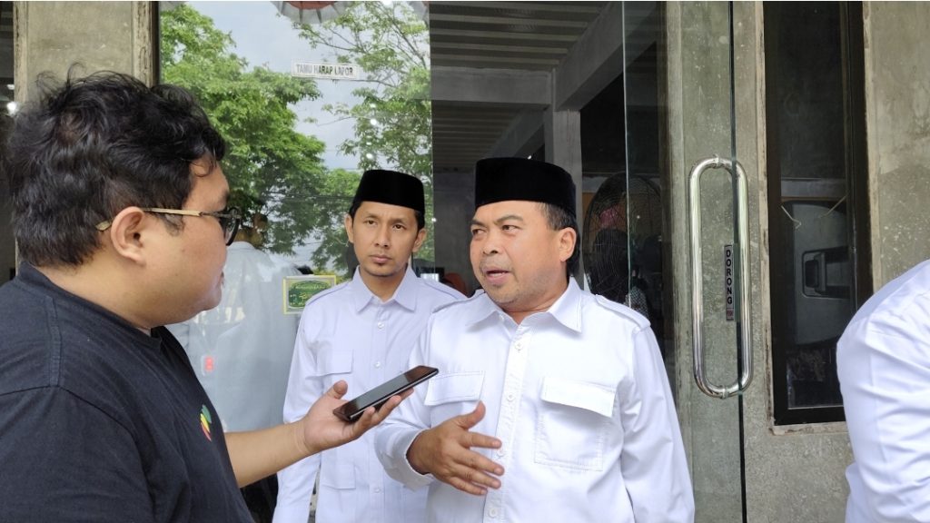Agus Haris, Wakil Wali Kota Bontang saat diwawancarai usai menghadiri Musda VI PKS Bontang