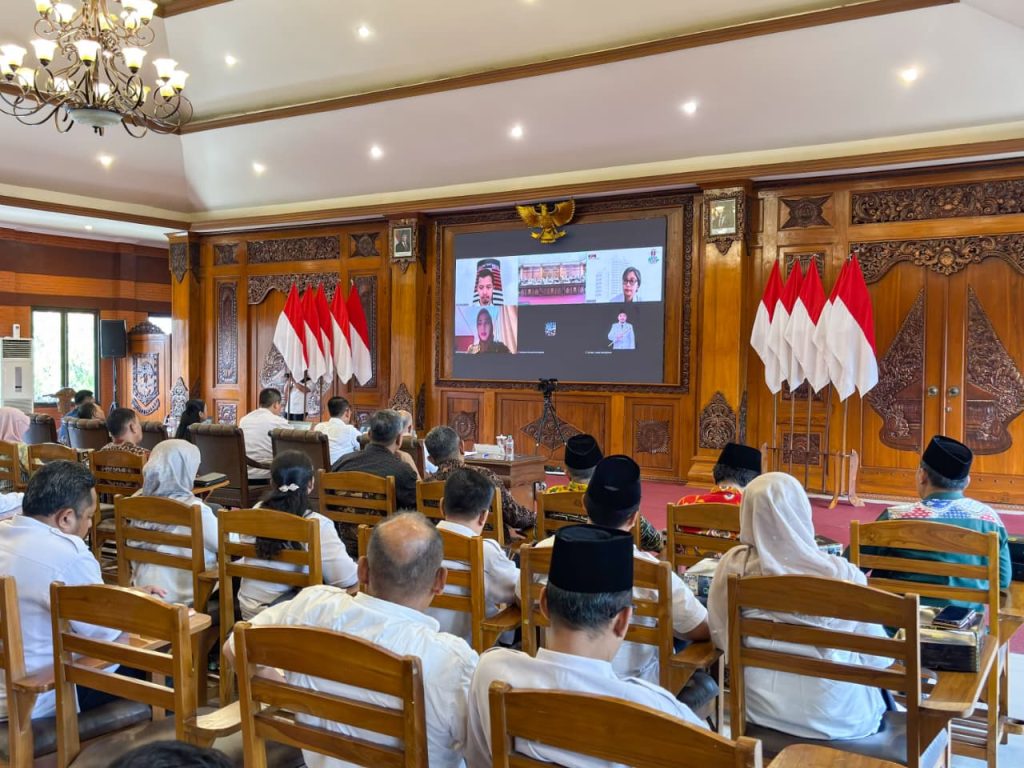 Suasana Sosialisasi Anti Korupsi yang digelar di Sabha Mandala Madya, Balai Kota Mojokerto, Rabu (22/10/2025) (Dok. Diskominfo Kota Mojokerto)