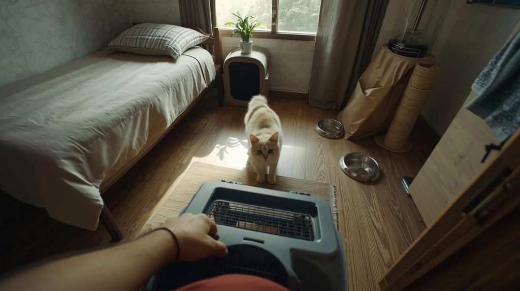 POV hari pertama adopsi kucing. (Pict: AI-Rich)