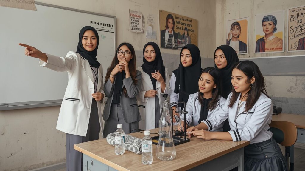 Pemberdayaan remaja putri dalam lingkungan sekolah atau komunitas. (Pict: AI-Rich)