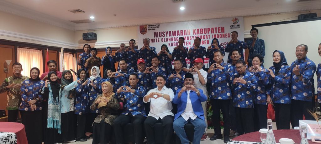 Tri Basuki Aklamasi Pimpin KORMI Jember Kadispora Edy Budi Susilo acara Musda KORMI kabupaten Jember (Mul/Gonews.id)