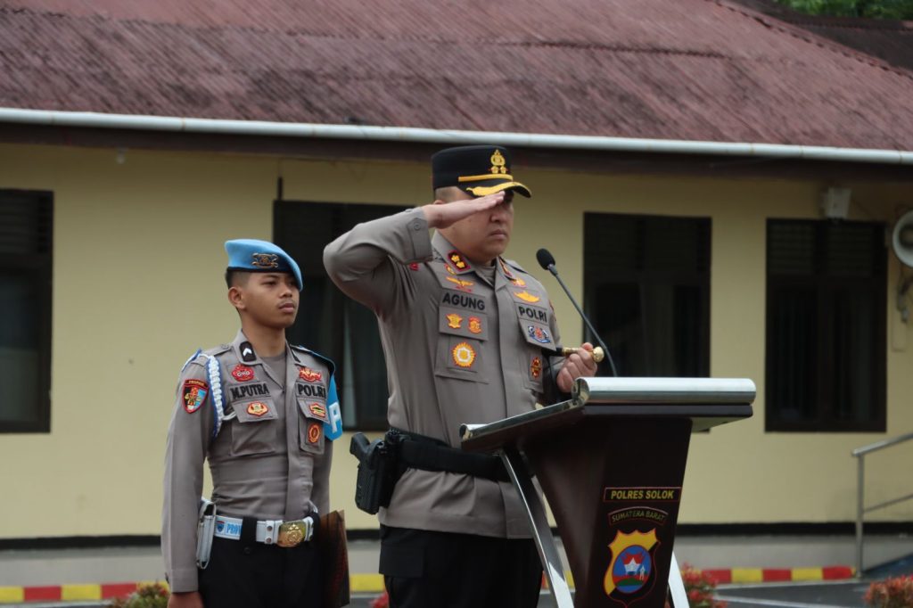 Apel Tanggap Bencana, Polres Solok Mantapkan Sinergi Lintas Instansi Kapolres Solok AKBP Agung Pranajaya, S.I.K