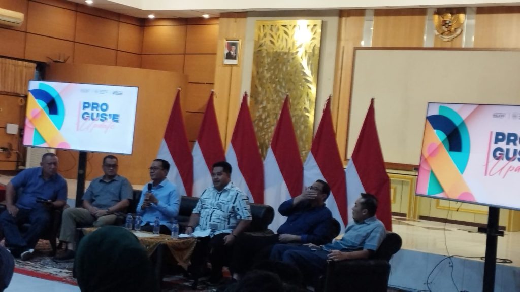 PJ. Sekertaris Daerah Jupriono dalam acara Pro Gus,e Update