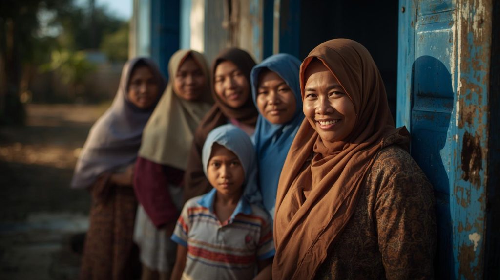 Potret para warga yang tertolong karena adanya toilet bersih dan sanitasi aman. (Pict: AI-Rich)