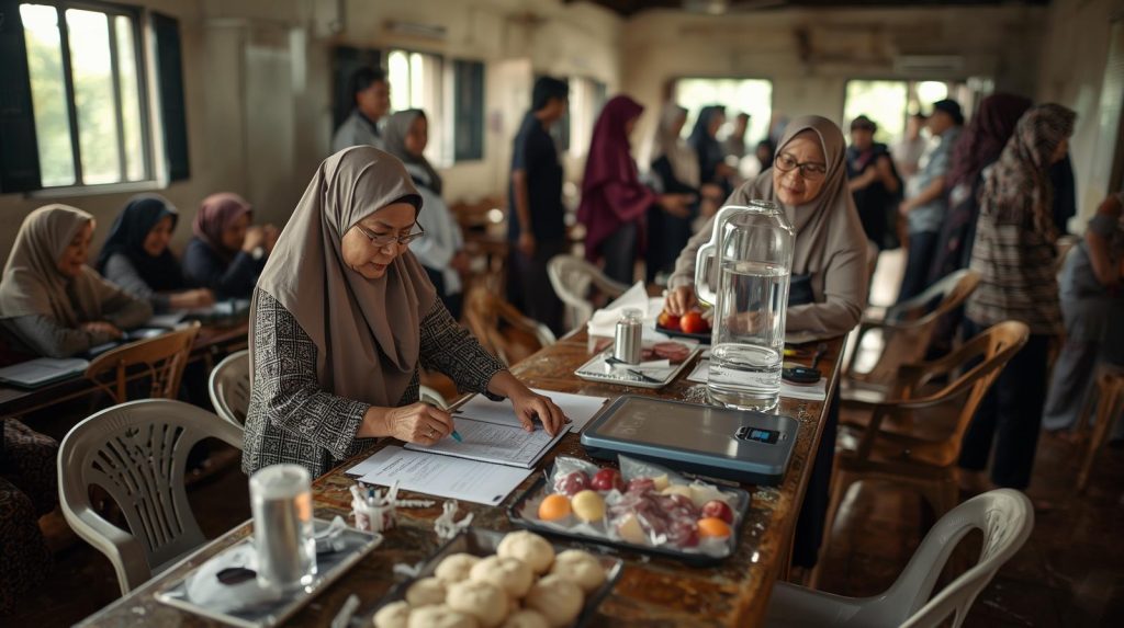 Potret para ibu-ibu PKK yang sadar akan bahaya penyakit diabetes. (Pict: AI-Rich)