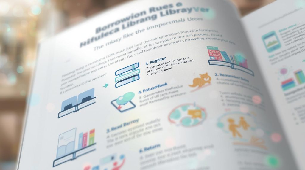 Micro‑Library di RT/RW: Bahan, SOP, hingga Peluncuran Ilustrasi Infografik aturan peminjaman micro library di lingkungan RT/RW. (Pict: AI-Rich)