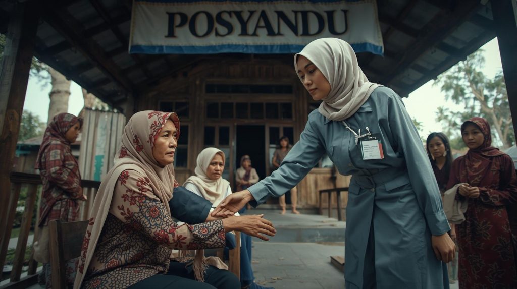 Ibu S yang mencerminkan perilaku aksi nyata sebagai pahlawan nusantara. (Pict: AI-Rich)