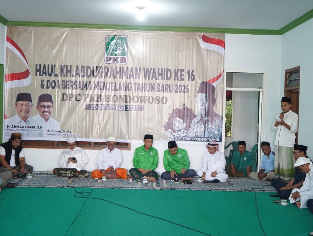 PKB Bondowoso peringati haul KH. ABDURRAHMAN WAHID dan do'a bersama menjelang tahun baru 2026.