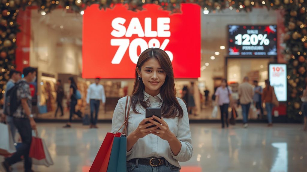 Diskon Akhir Tahun dan Rahasia di Balik Strategi Brand Strategi di balik diskon besar-besaran di akhir tahun. (Pict: AI-Rich)