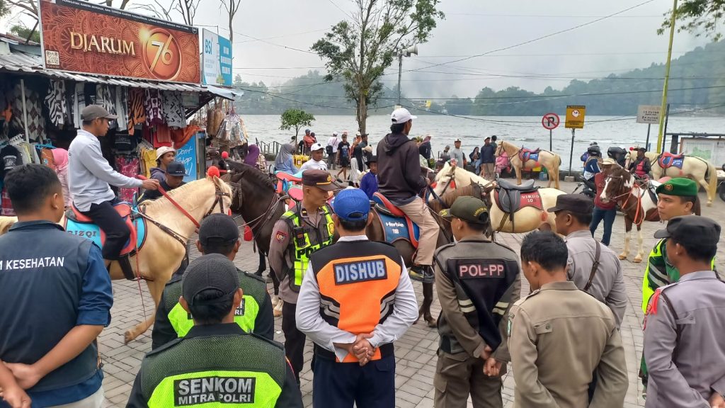 pengamanan libur Nataru 2025 Telaga Sarangan