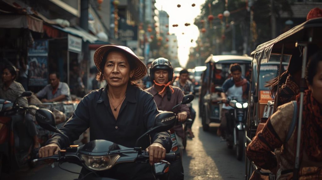 Ilustrasi sebuah pasar dengan isu-isu ekoniminya. (Pict: AI-Rich)