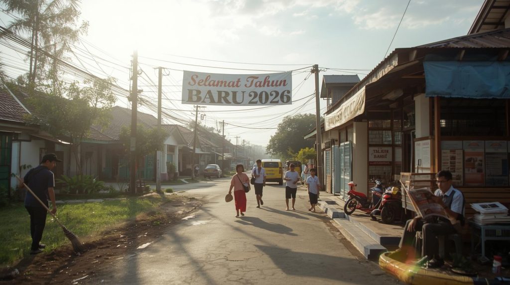 Ilustrasi sebuah pemukiman desa tempat awal para warga menata ulang harapan publik. (Pict: AI-Rich)