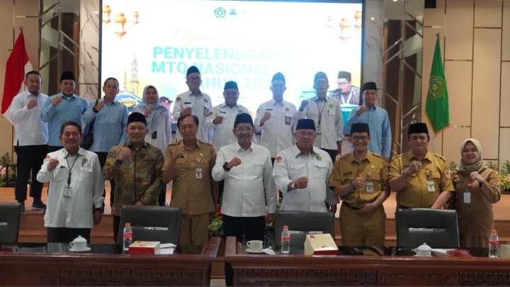 Jawa Tengah Mantap Jadi Tuan Rumah MTQ Nasional 2026 Dokumentasi rapat koordinasi persiapan musabaqah tilawatil qur’an (MTQ) nasional XXXI tahun 2026, Rabu (21/012026). (kemenag.go.id)