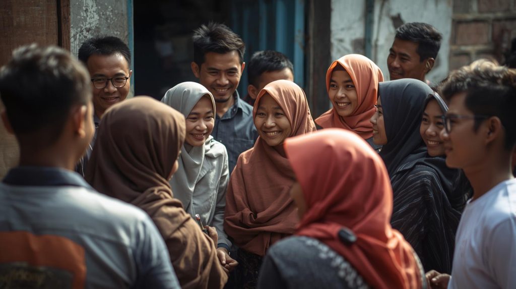 Refleksi Sosial Indonesia Sepanjang 2025: Apa yang Kita Pelajari Potret sekumpulan komunitas warga Indonesia yang sedang melakukan refleksi sosial untuk 2026. (Pict: AI-Rich)