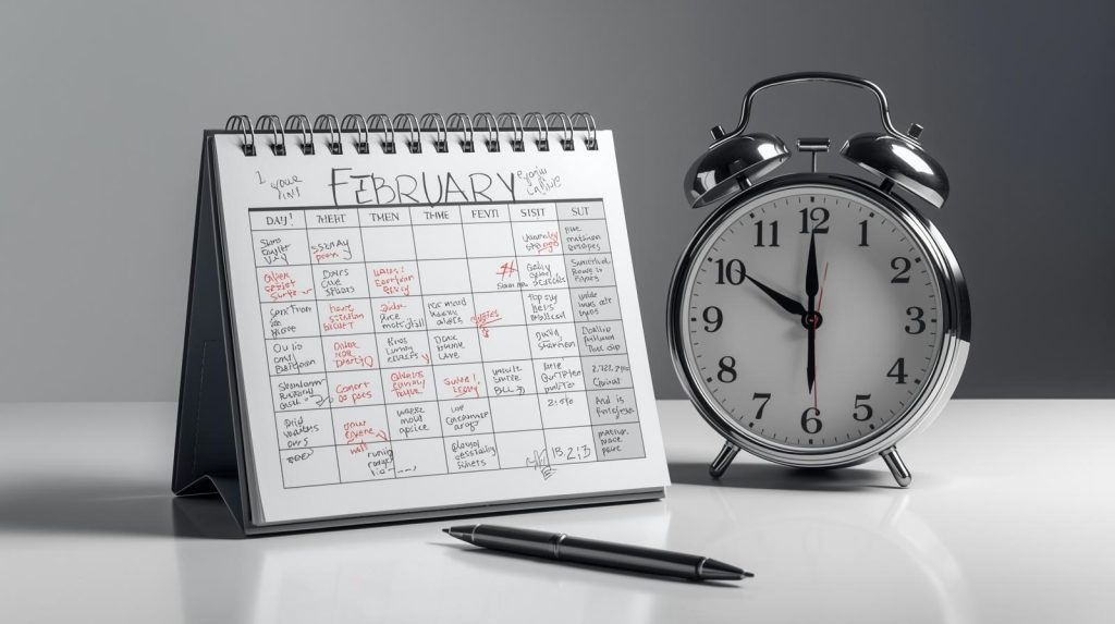 Mengapa Februari Selalu Terasa Lebih Cepat Ilutrasi Bulan Februari yang terasa lebih cepat dari biasanya. (Pict: AI-Rich)