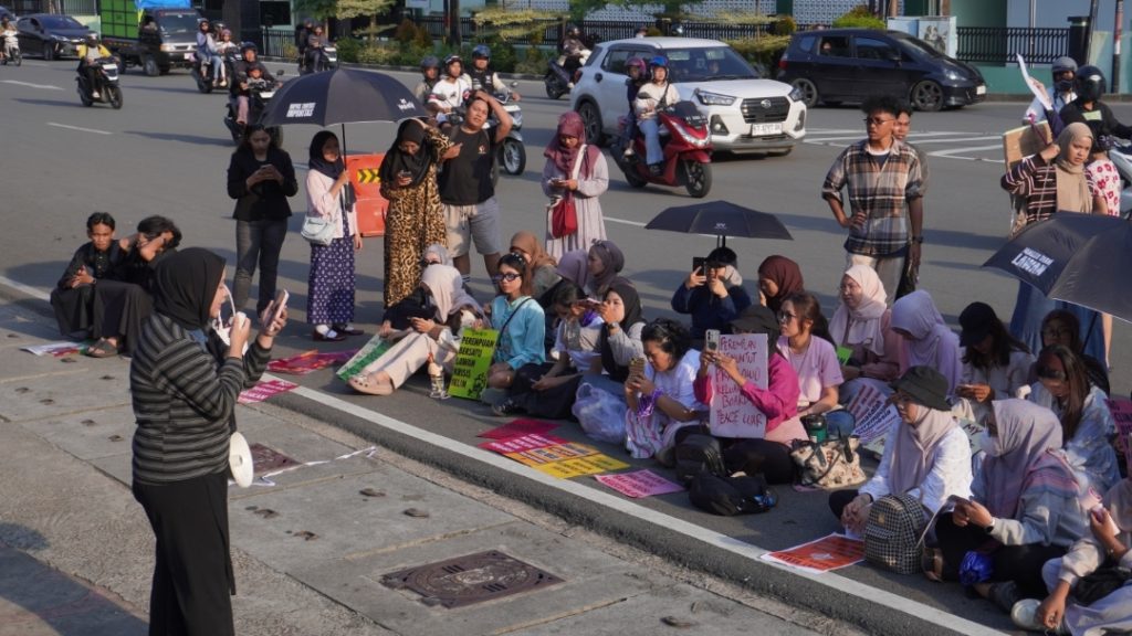 Peringatan Hari Perempuan Internasional (International Women’s Day/IWD) diTaman Samarendah, Samarinda, Kalimantan Timur, Minggu (8/3/2026) (Disya)