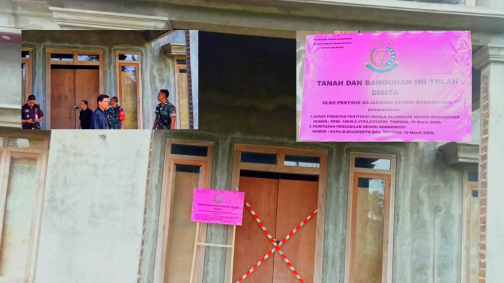 Penyitaan aset korupsi desa padasan oleh kejaksaan negeri bondowoso.